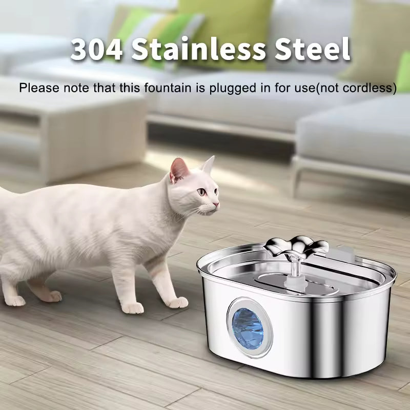 PXT-WF05--ST    3.2L Runway Pet Water Fountain304 Stainless Steel