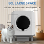 PXT-LB03-R Hot Selling Automatic Cat Litter Box Smart Cat Toilet Odour Leak-Proof App Control Self Cleaning Litter Box for Multi-cats