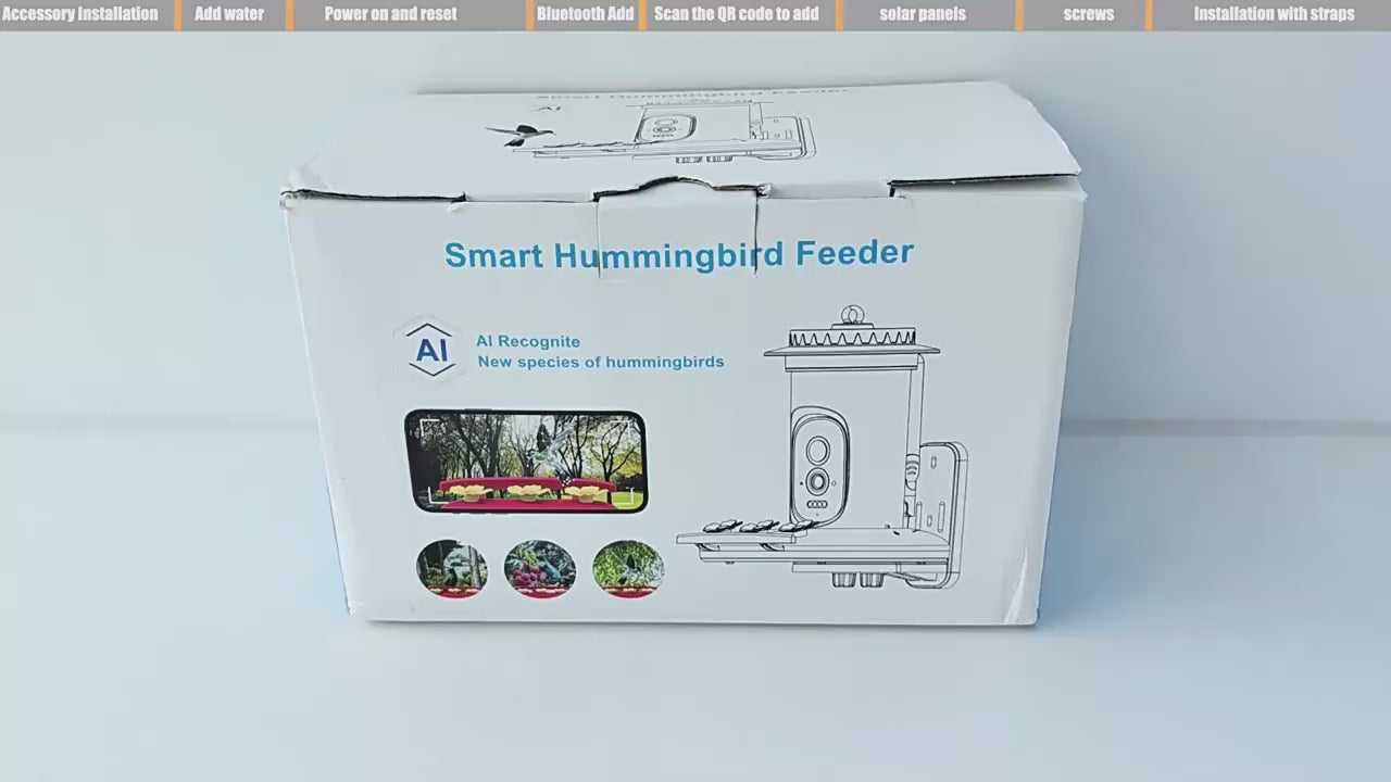 PXT-B08-S New Design Plastic Hummingbird Feeder with Camera Wide Mouth Outdoor Bird Watching Gift for Enthusiasts